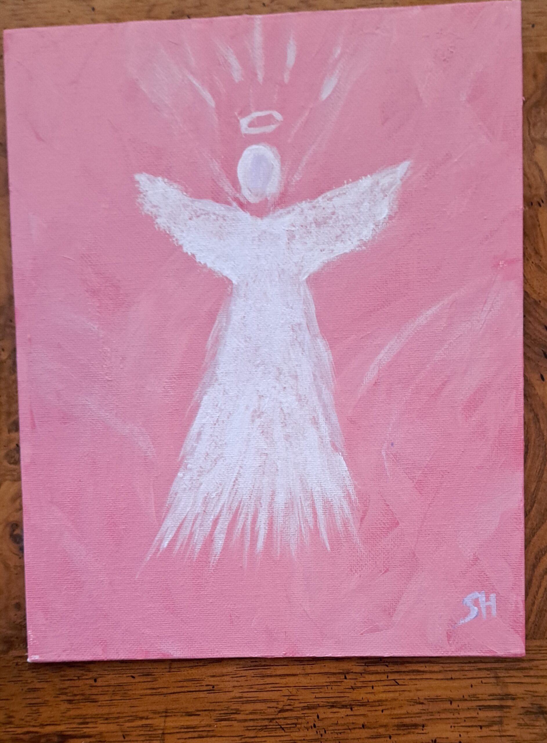 Energy Angel Painting by Sharon Hess