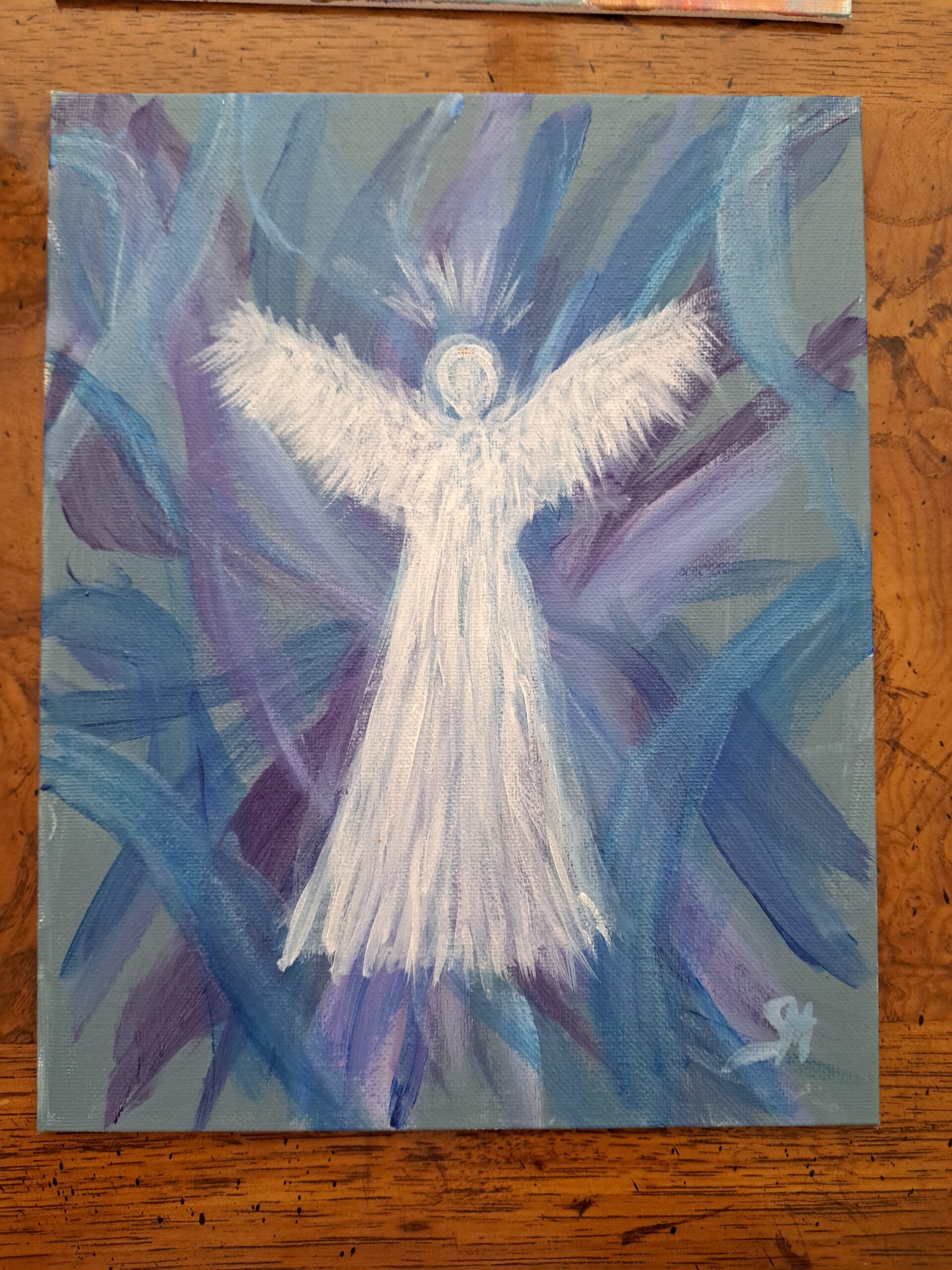 Energy Angel Painting by Sharon Hess