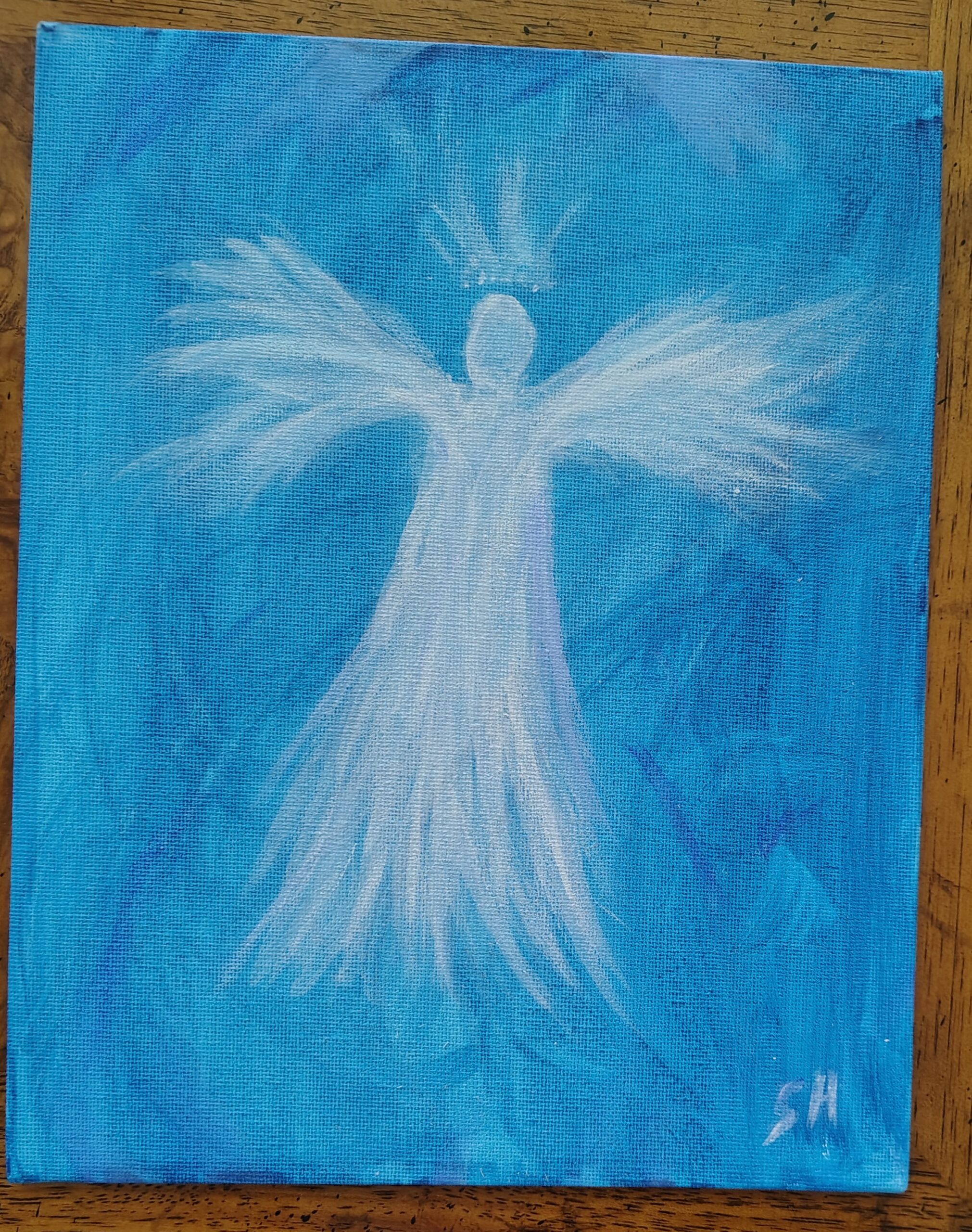 Energy Angel Painting by Sharon Hess