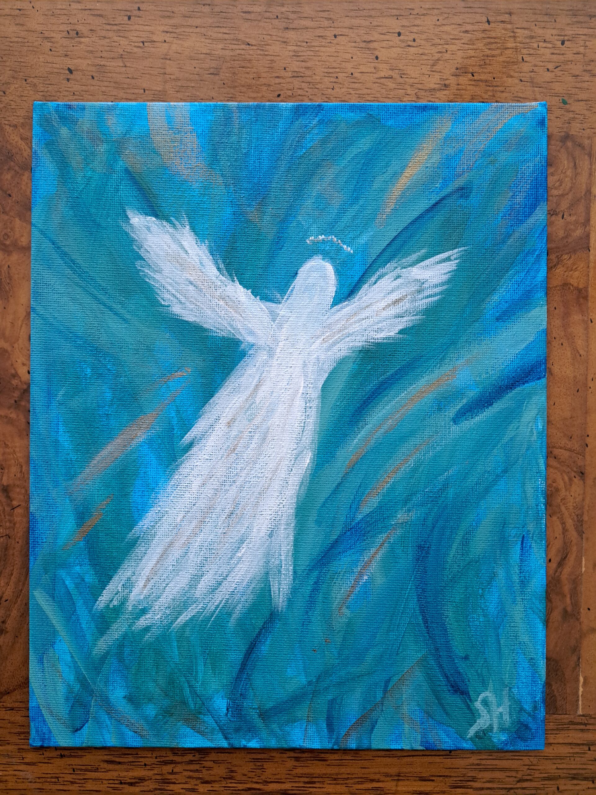 Featured Energy Angel Painting by Sharon Hess