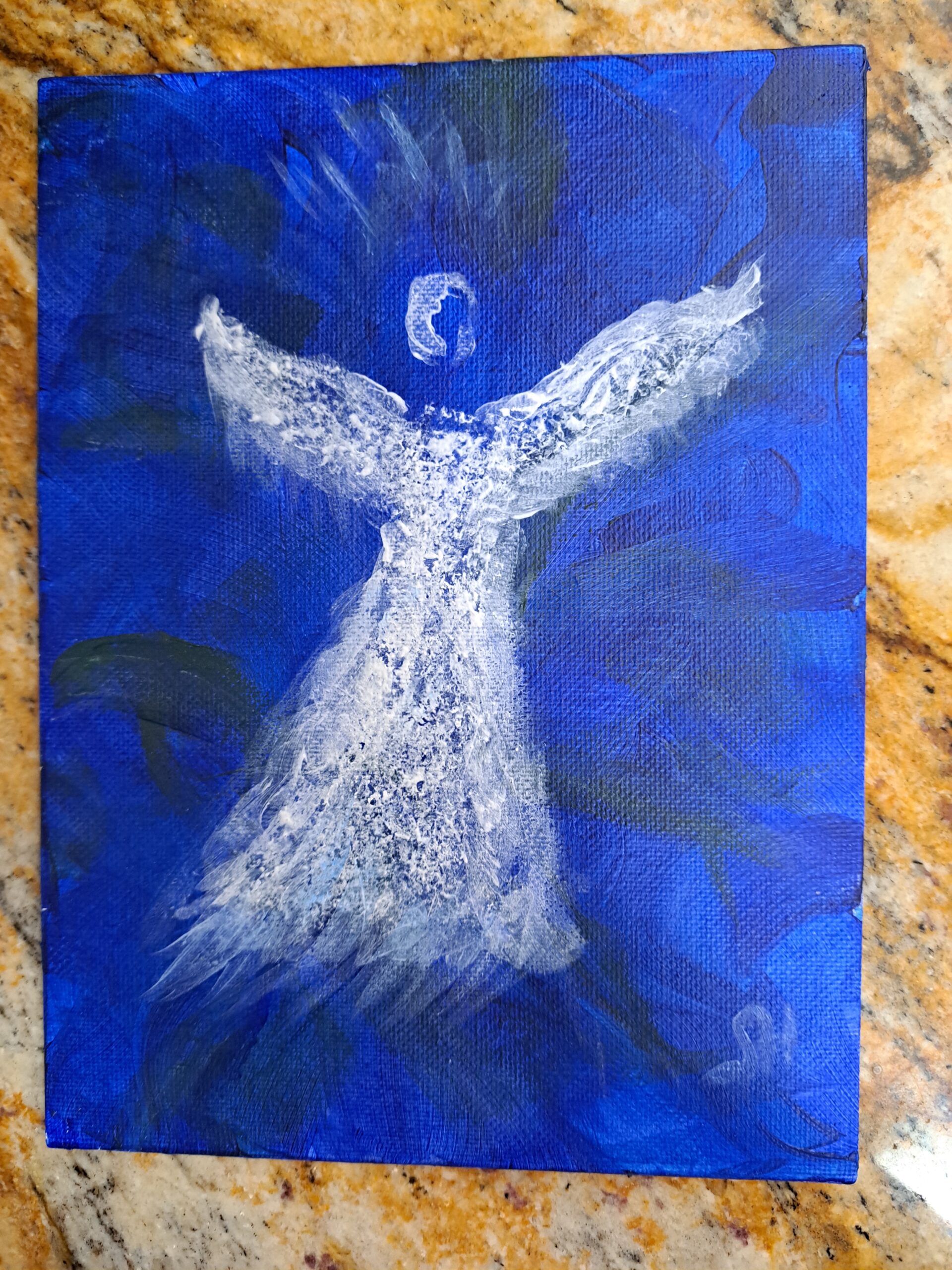 Energy Angel Painting by Sharon Hess